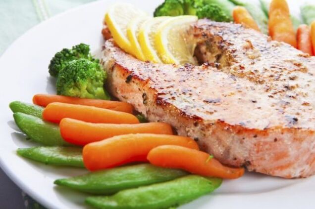 riblji odrezak s povrćem za proteinsku dijetu